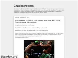 Sites similar to crackstreams.blogspot.com