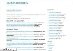 Sites similar to darkwebwiki.org