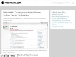 Sites similar to hiddenwiki.com