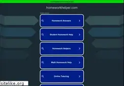 Sites similar to homeworkhelper.com